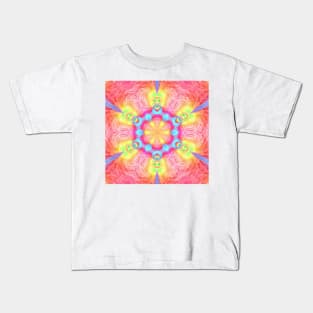 Gods from another dimension - mandala (red version) Kids T-Shirt